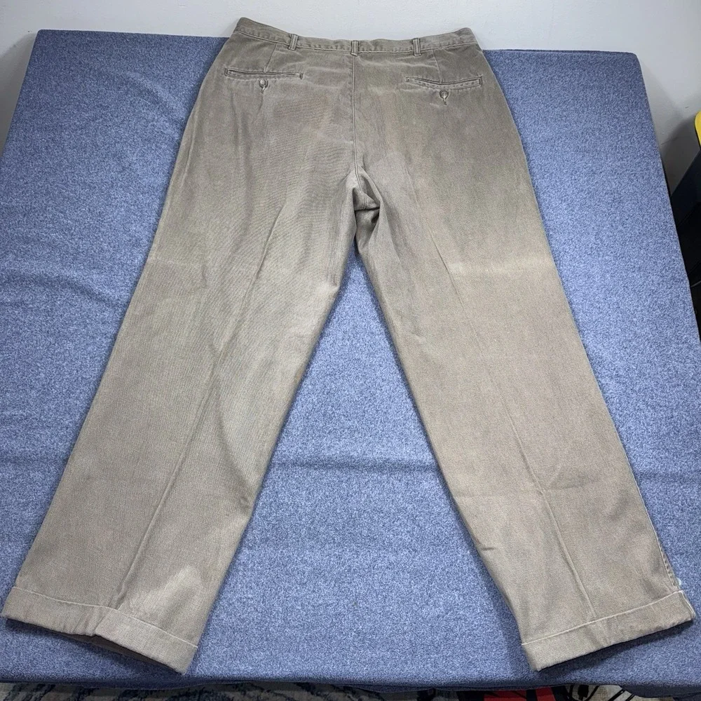 Vintage Polo by Ralph Lauren Pants Chinos Pleated USA 34x28 Made In USA 90s